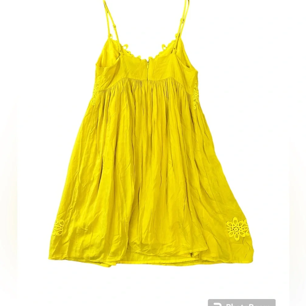 Topshop yellow appliqué